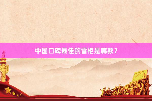 中国口碑最佳的雪柜是哪款？